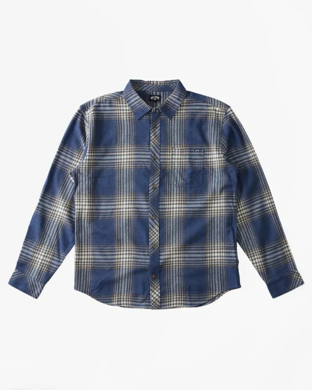 Coastline Flannel - Dark Navy sold by Billabong