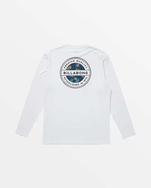 Classic Rotor UPF 50 Long Sleeve Surf Tee - White sold by Billabong