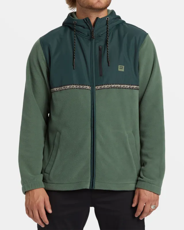 Boundary Lite Zip Hoodie - Forest Green sold by Billabong