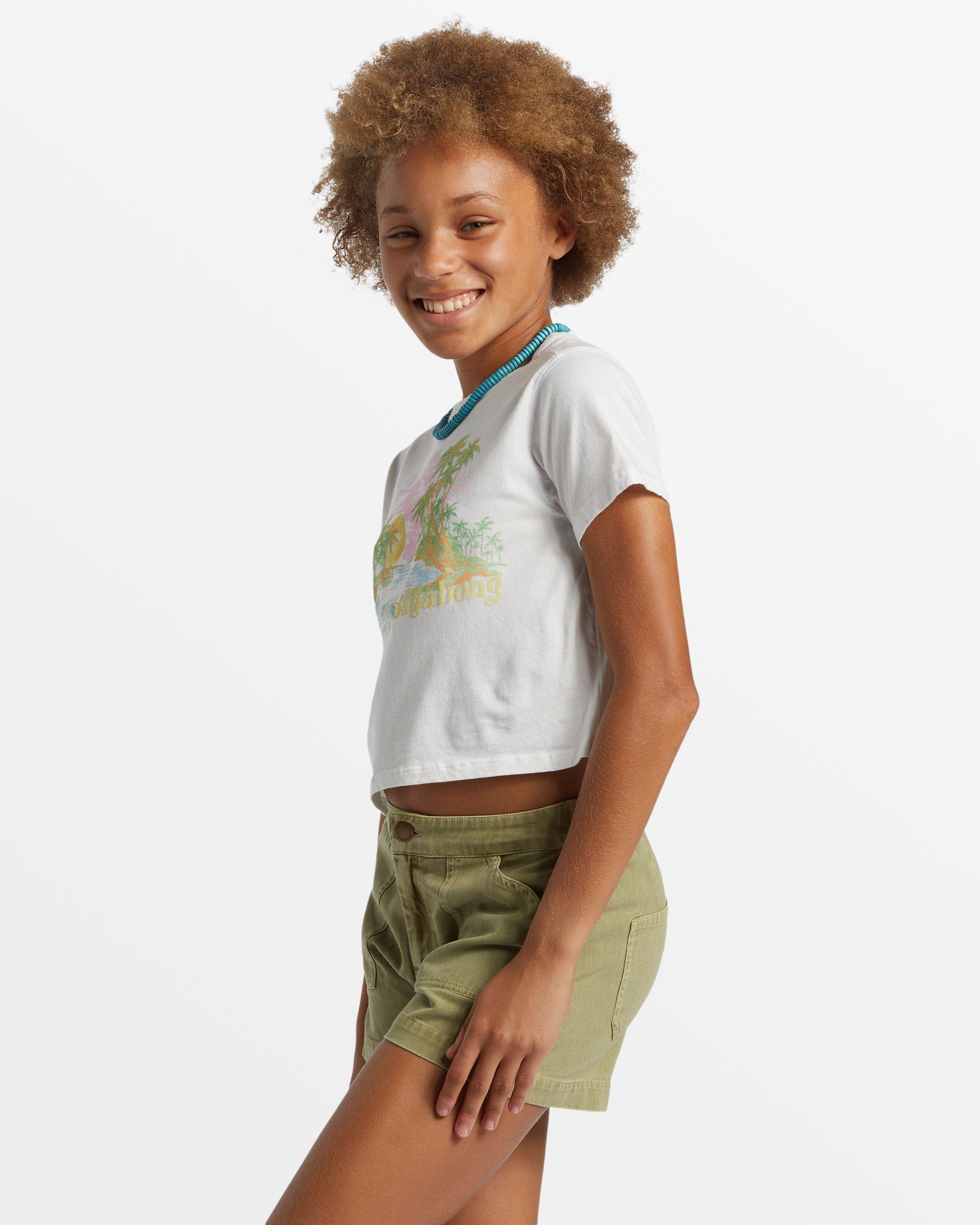 Girl's Beach Dream Cropped T-Shirt - Salt Crystal sold by Billabong product image thumbnail 3