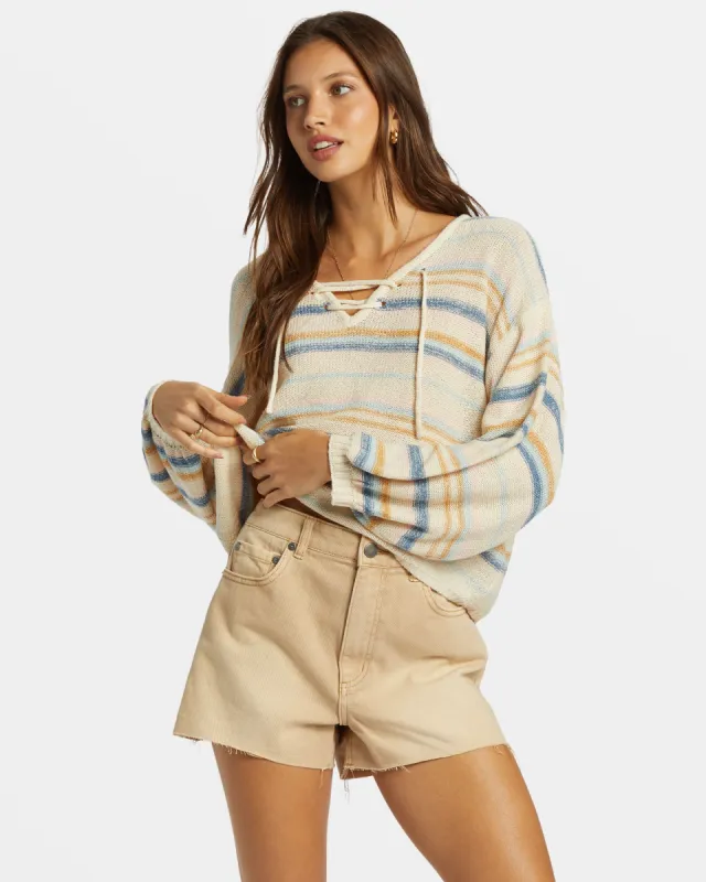 So Sweet Pullover Sweater - Dusk Blue made by Billabong