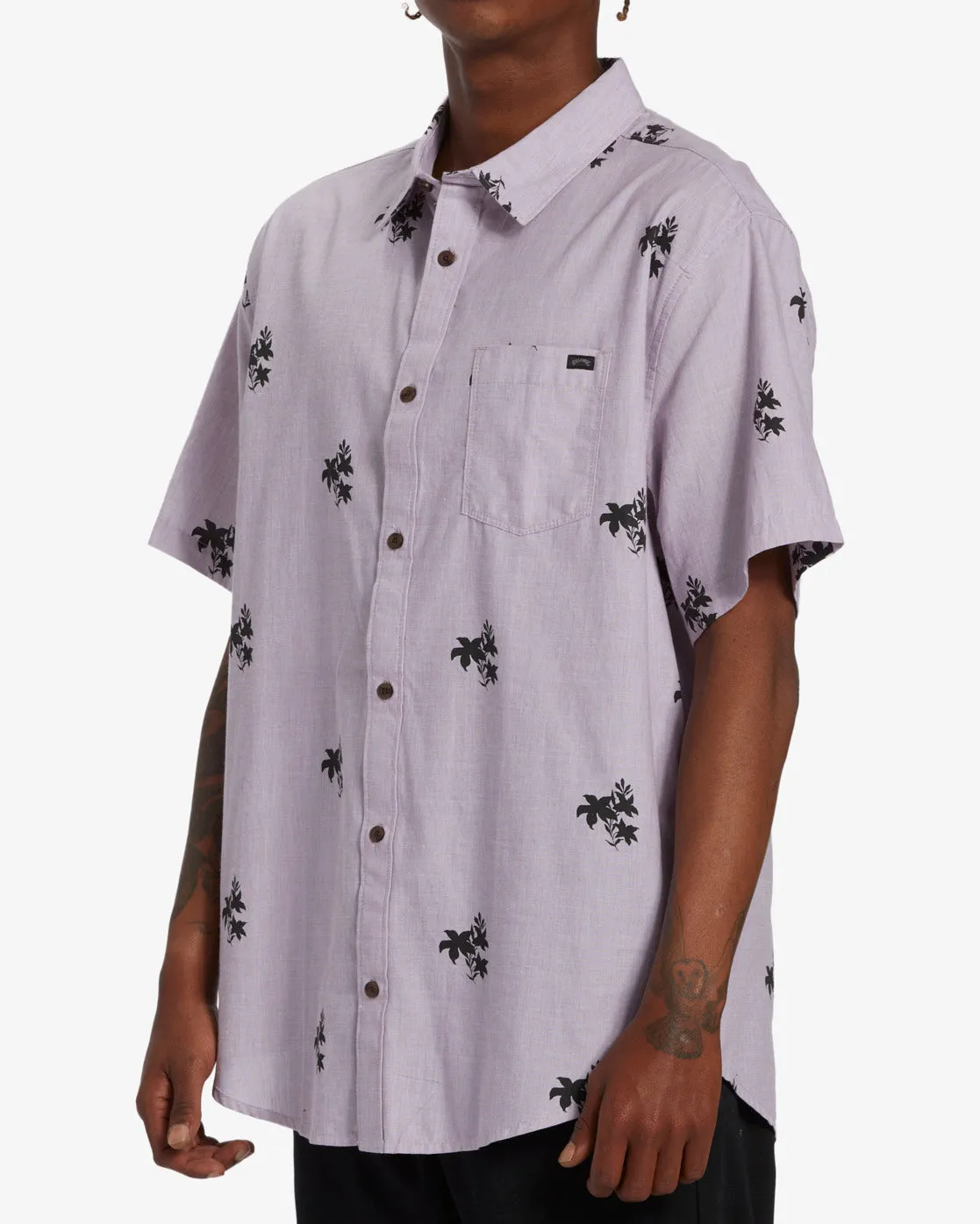 Sundays Mini Short Sleeve Shirt - Plum sold by Billabong product image thumbnail 3