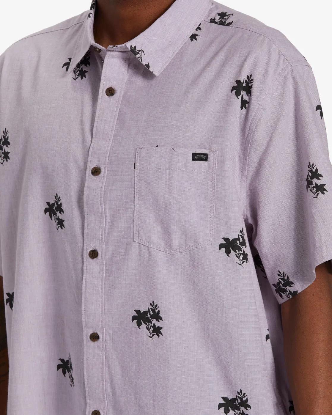 Sundays Mini Short Sleeve Shirt - Plum sold by Billabong product image thumbnail 5