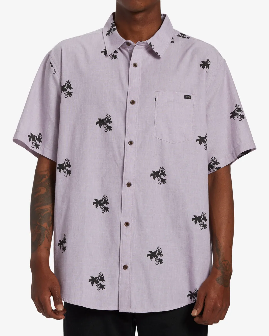 Sundays Mini Short Sleeve Shirt - Plum sold by Billabong product image thumbnail 2