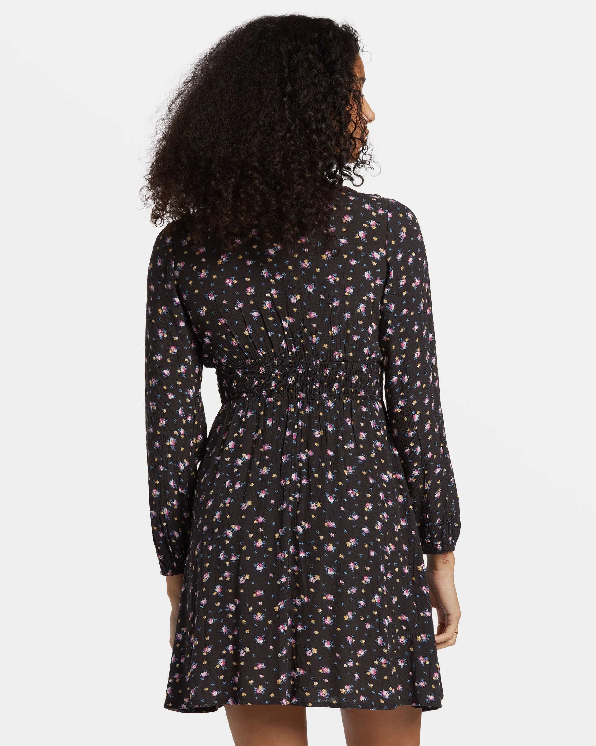 In Ur Dreams Long-Sleeve Mini Dress - Black Sands sold by Billabong product image thumbnail 4