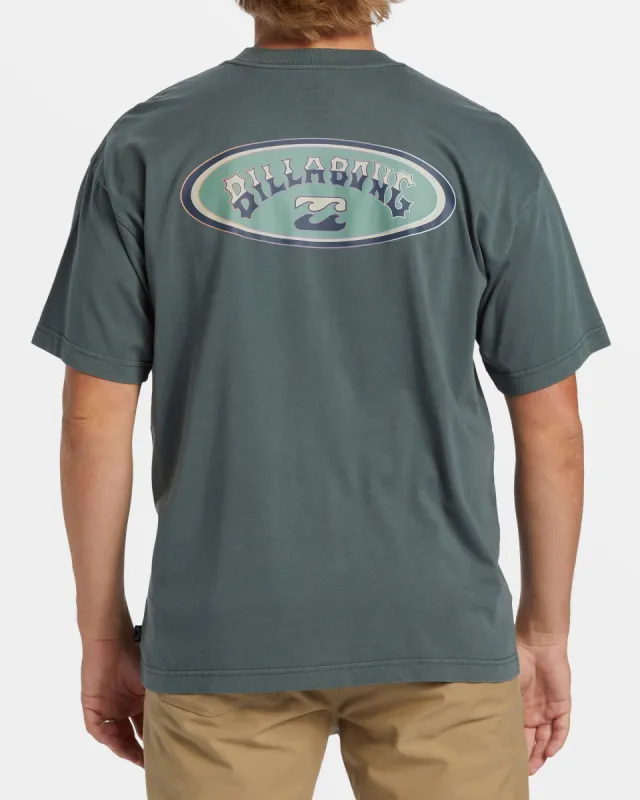 Arch Wave T-Shirt - Slate Green sold by Billabong