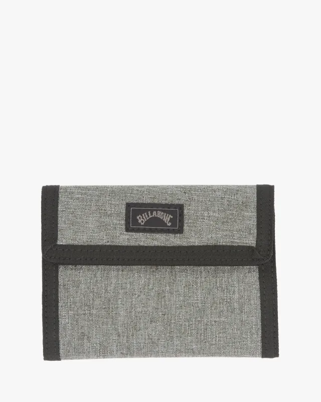 Tribong Lite Tri-Fold Wallet - Grey Heather made by Billabong