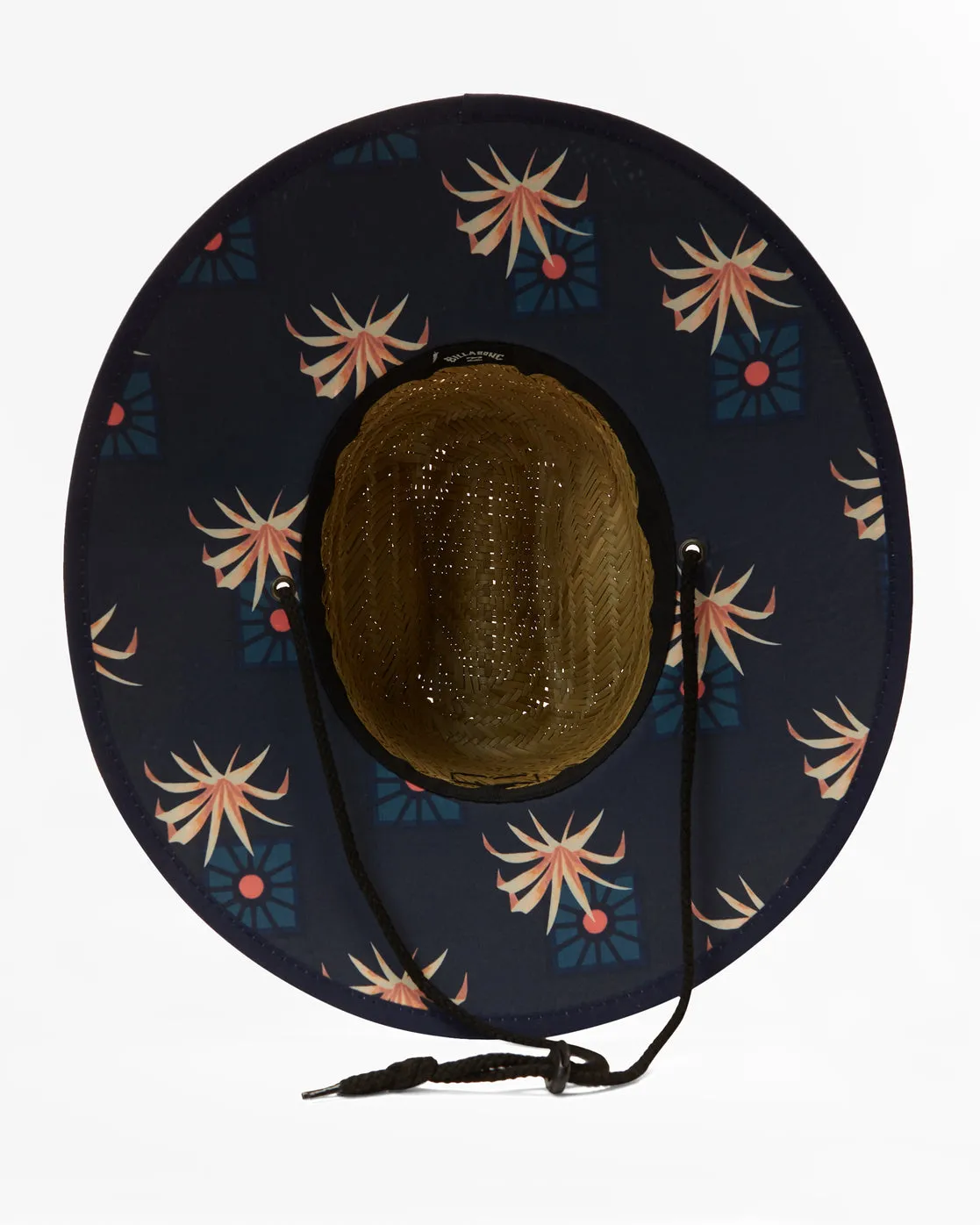 Tides Print Straw Lifeguard Hat - Navy Blue sold by Billabong product image thumbnail 2