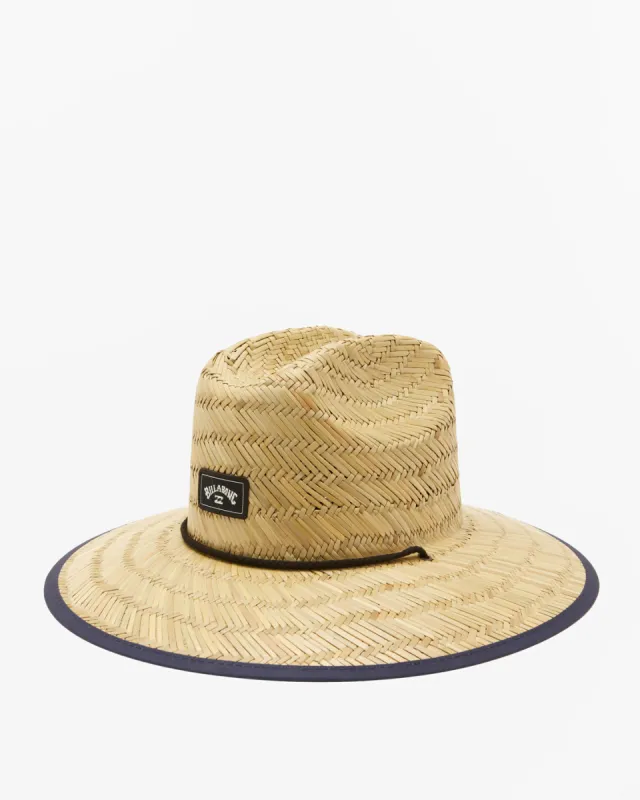 Tides Print Straw Lifeguard Hat - Navy Blue sold by Billabong