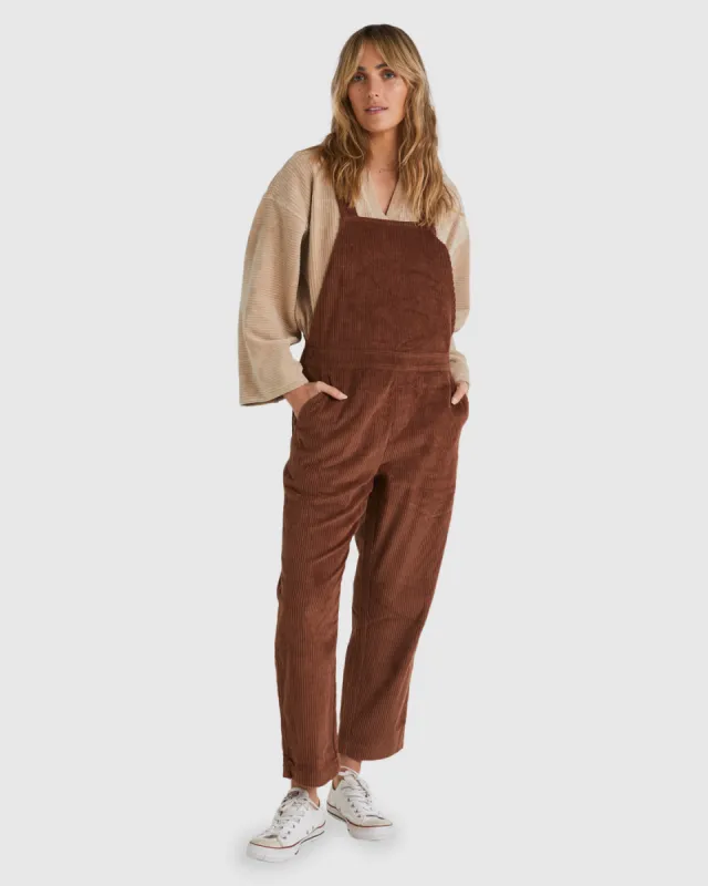 So Stoked Overalls - Dark Choc made by Billabong