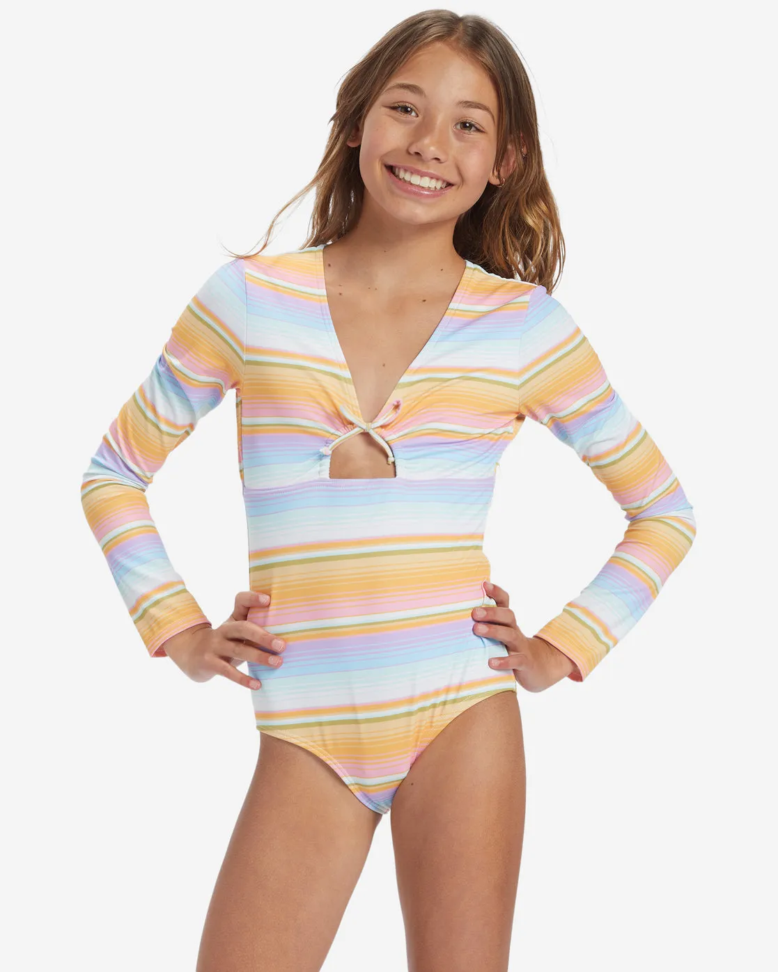 Girls Blissed Out Bodysuit Surf Tee - Multi sold by Billabong