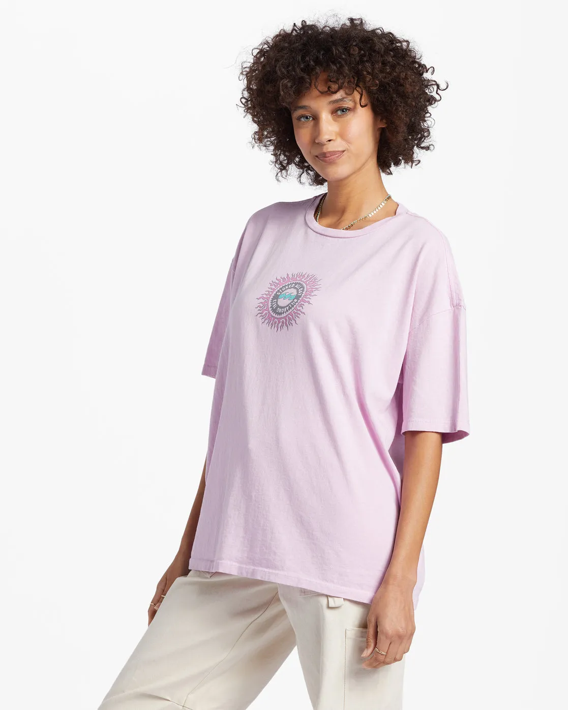 Stoked All Day T-Shirt - Lilac Smoke sold by Billabong product image thumbnail 2