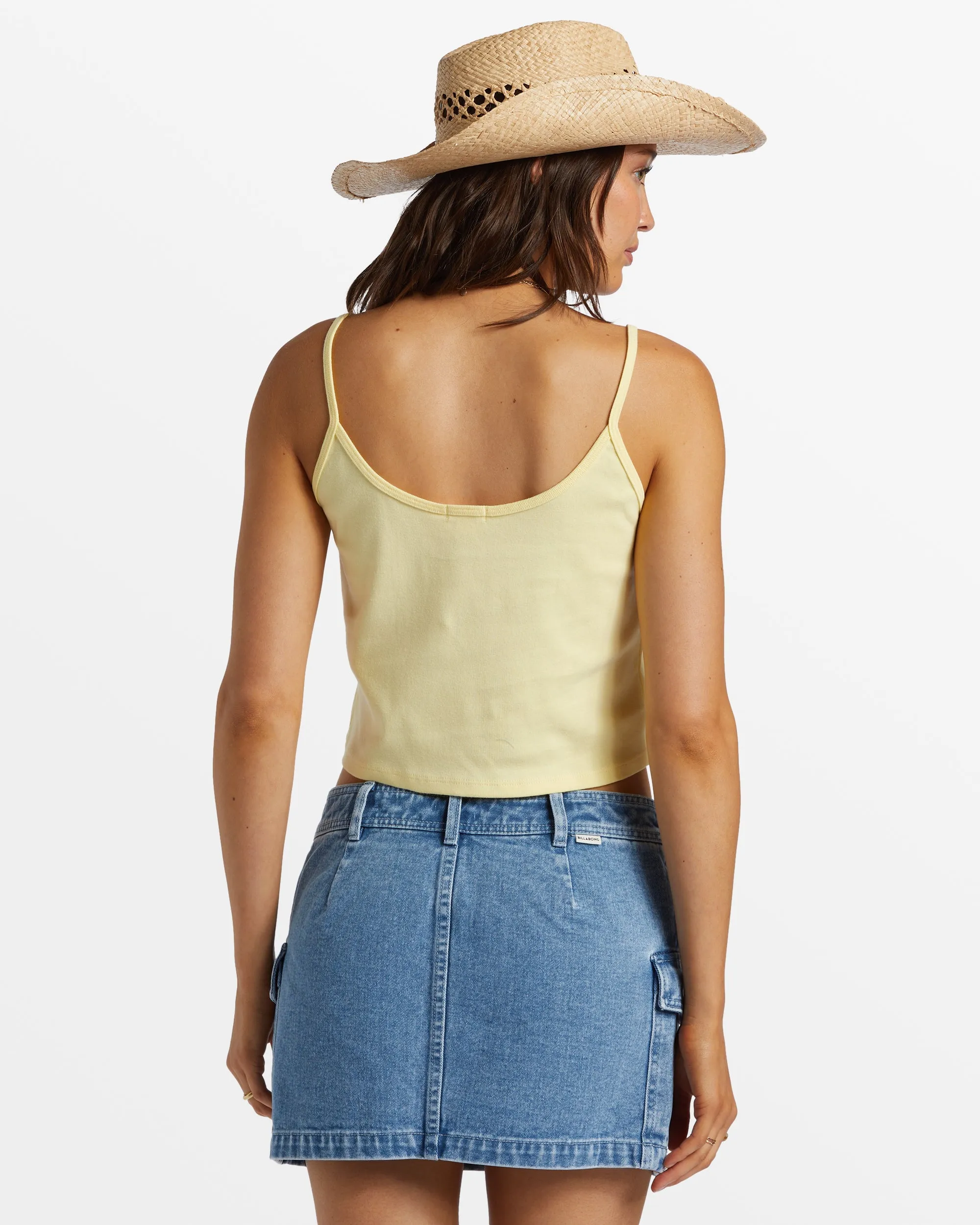 Aloe Cropped Tank Top - Mellow Yellow sold by Billabong product image thumbnail 2