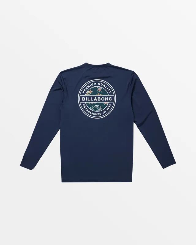 Classic Rotor UPF 50 Long Sleeve Surf Tee - Navy sold by Billabong
