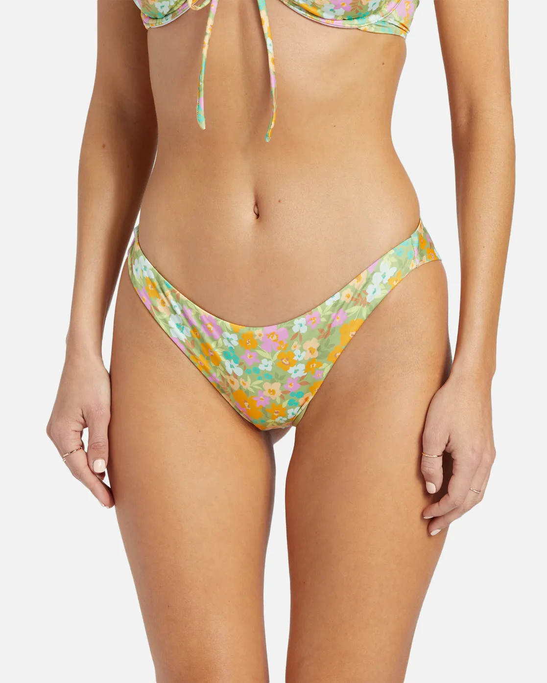 On The Bright Side Tanga Bikini Bottoms - Palm Green sold by Billabong product image thumbnail 4