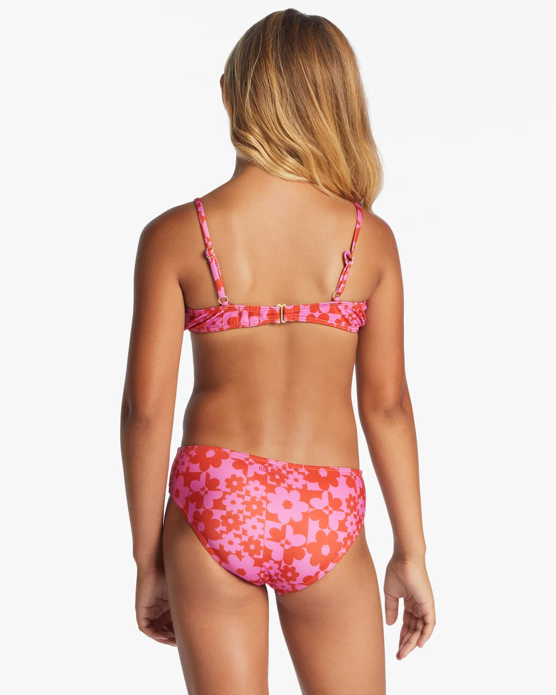 Girls Love Letter Shirred Two Piece Tank Bikini Set - Red Aloha sold by Billabong product image thumbnail 3