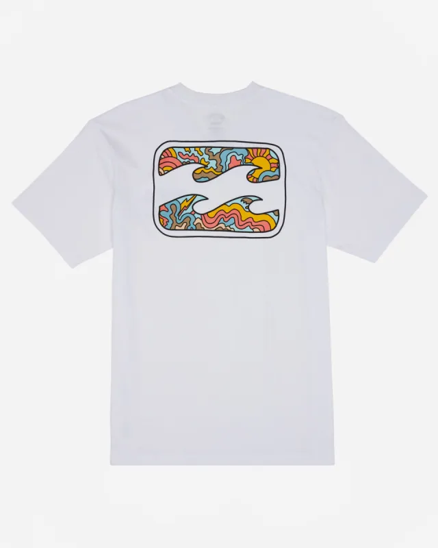 Boys 2-7 Crayon Wave T-Shirt - White sold by Billabong