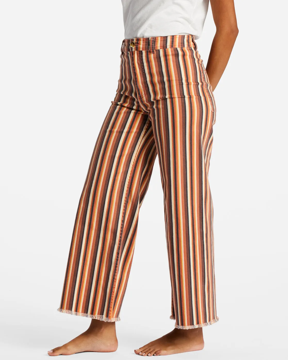 Free Fall Print High-Waist Pants - Fire Side sold by Billabong product image thumbnail 5