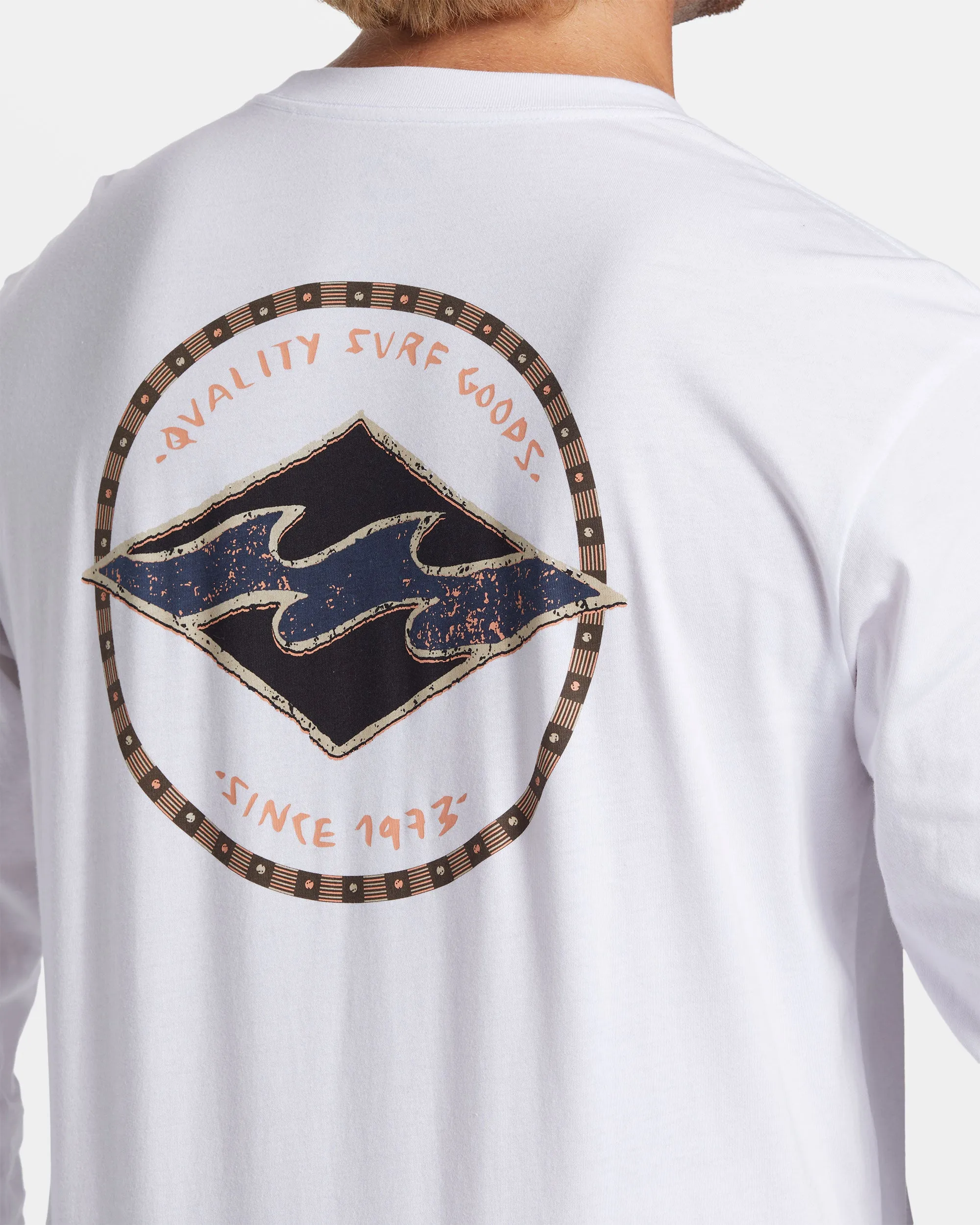 Rotor Diamond Long Sleeve T-shirt - White sold by Billabong product image thumbnail 3