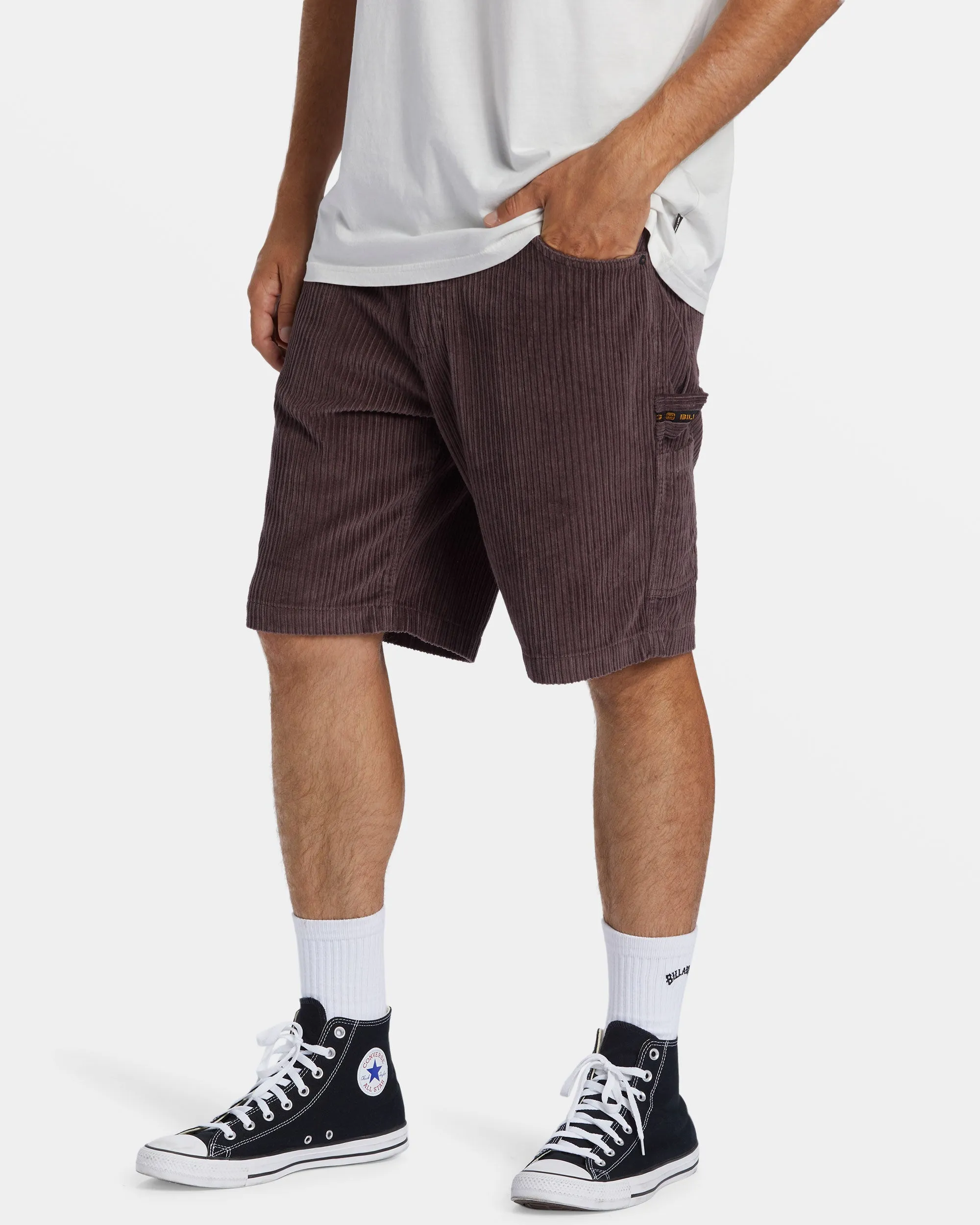 Bad Dog Workwear 21" Shorts - Plum sold by Billabong product image thumbnail 4