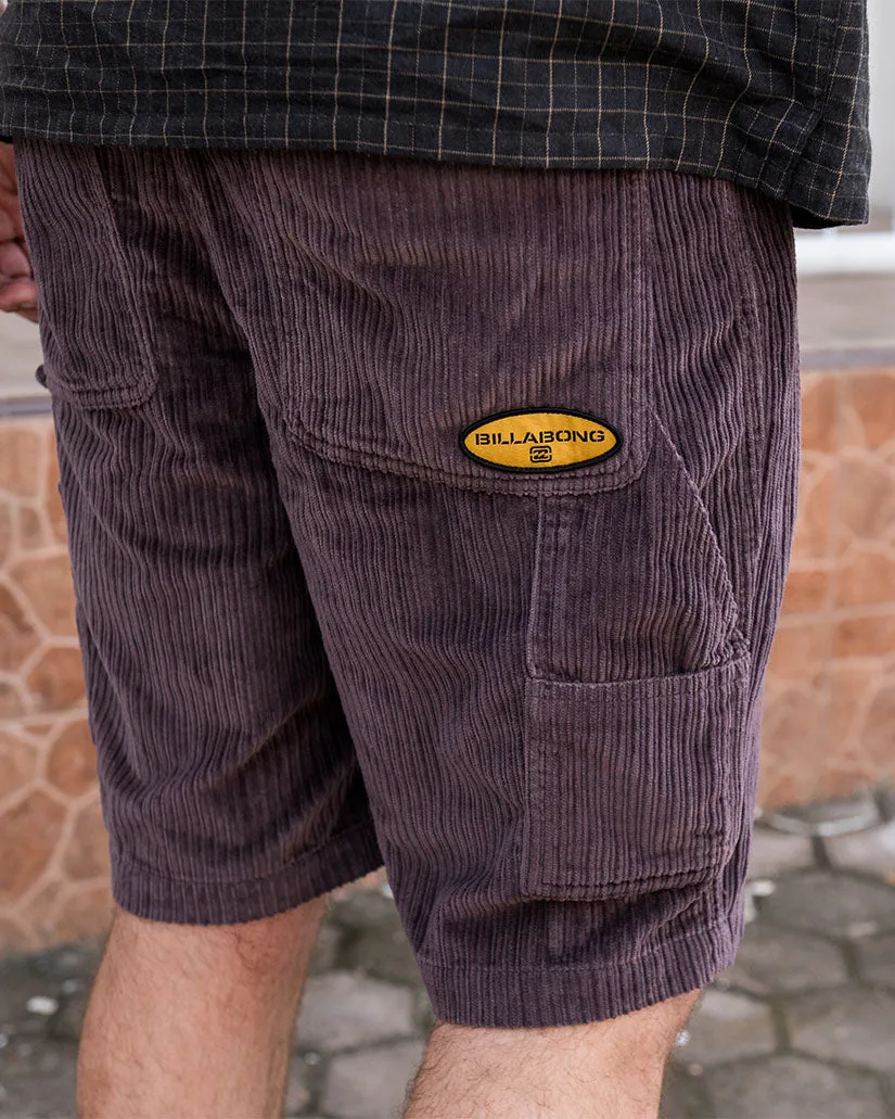 Bad Dog Workwear 21" Shorts - Plum sold by Billabong