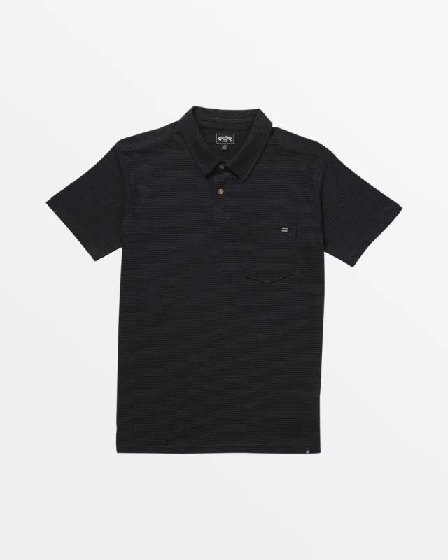 Short Sleeve Polo Shirt - Black Heather sold by Billabong