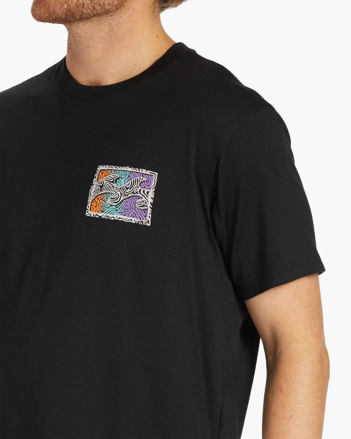 Crayon Wave T-Shirt - Black sold by Billabong product image thumbnail 4