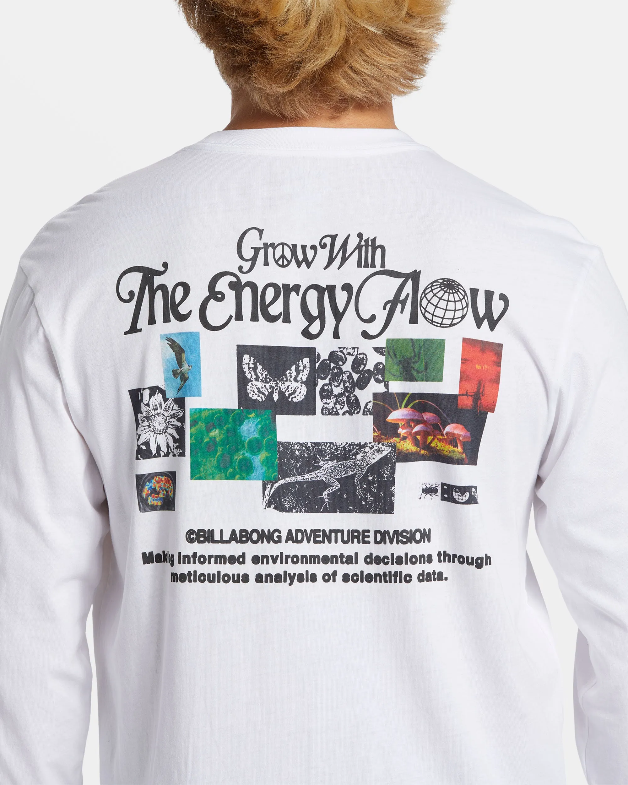Grow Long Sleeve T-shirt - White sold by Billabong product image thumbnail 3