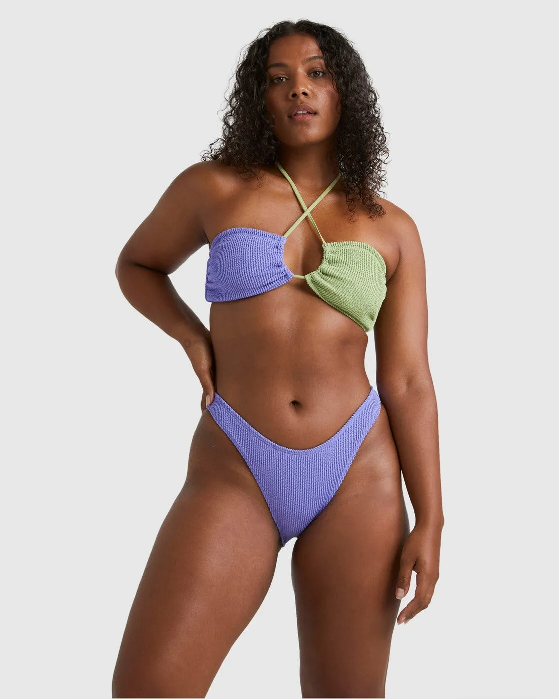 Summer High Hike Bikini Bottoms - Violet Cove sold by Billabong