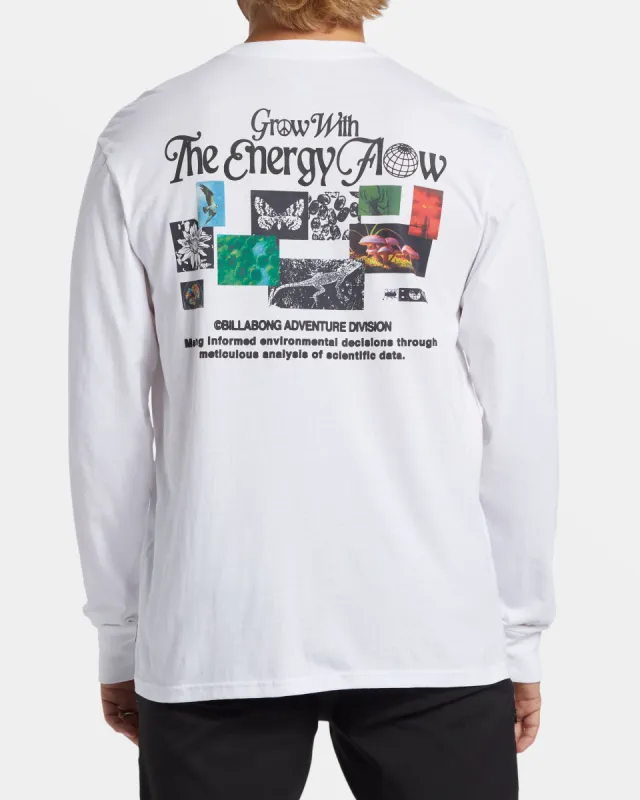Grow Long Sleeve T-shirt - White sold by Billabong