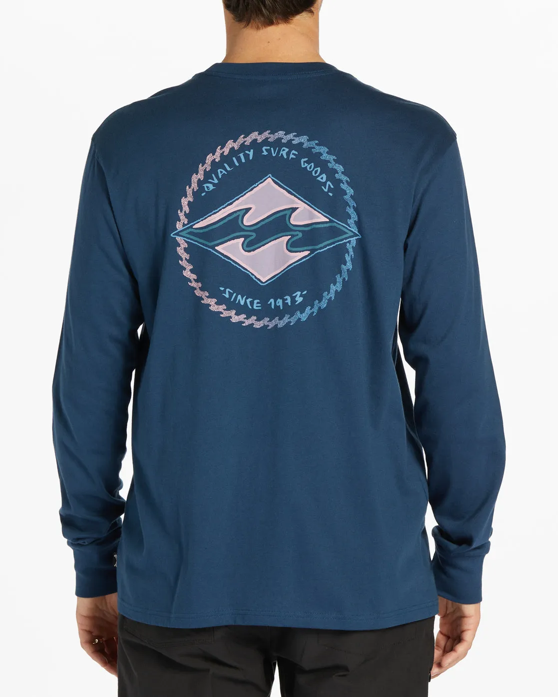 Rotor Diamond Long Sleeve T-Shirt - Dark Blue sold by Billabong