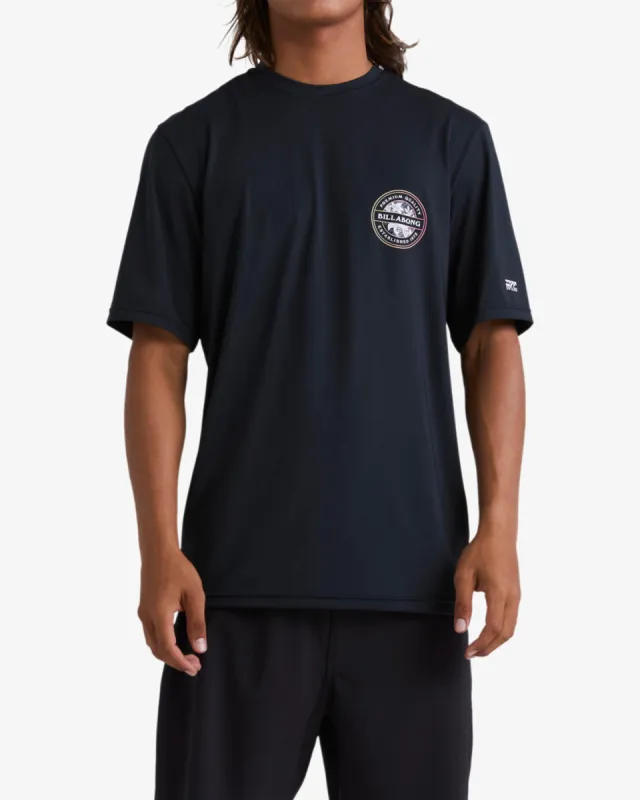 Rotor Loose Fit Short Sleeve Surf Tee - Black sold by Billabong
