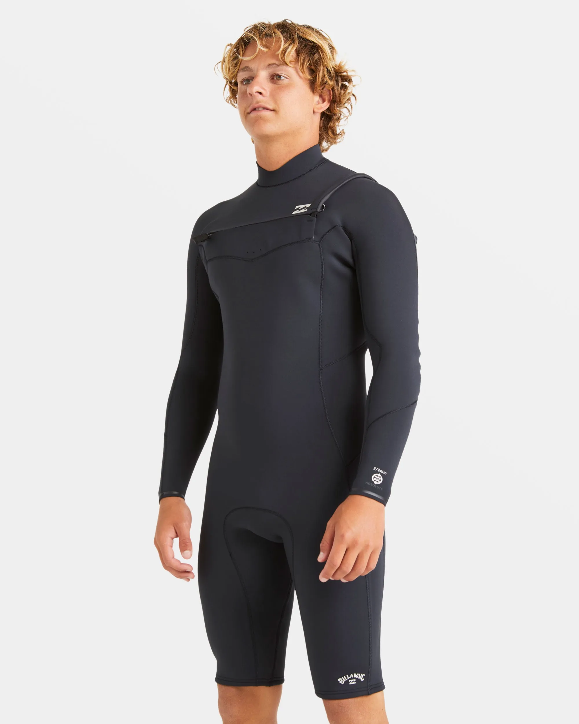 2/2mm Absolute Natural Upcycler Chest Zip Long Sleeve Springsuit - Black sold by Billabong product image thumbnail 5