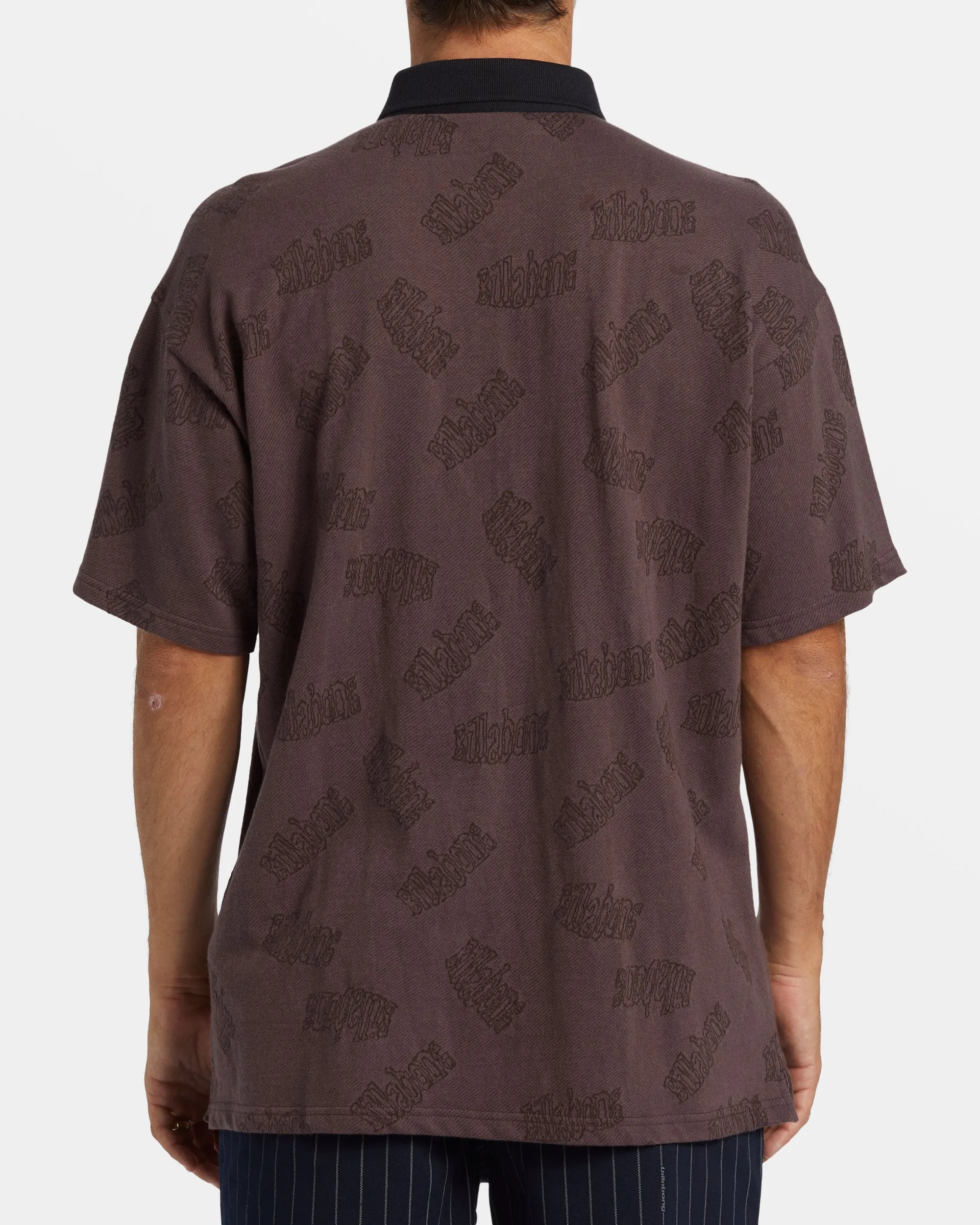 Shibuya Short Sleeve Polo T-shirt - Plum sold by Billabong product image thumbnail 3