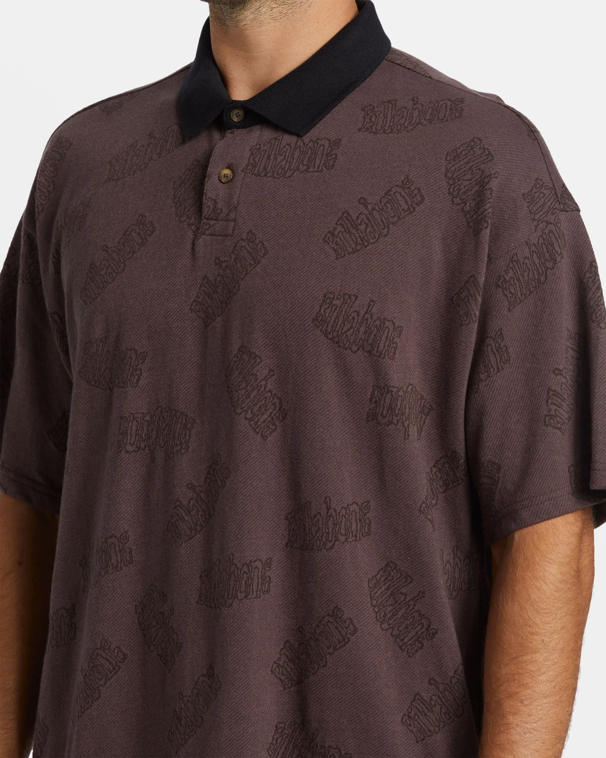 Shibuya Short Sleeve Polo T-shirt - Plum sold by Billabong product image thumbnail 5