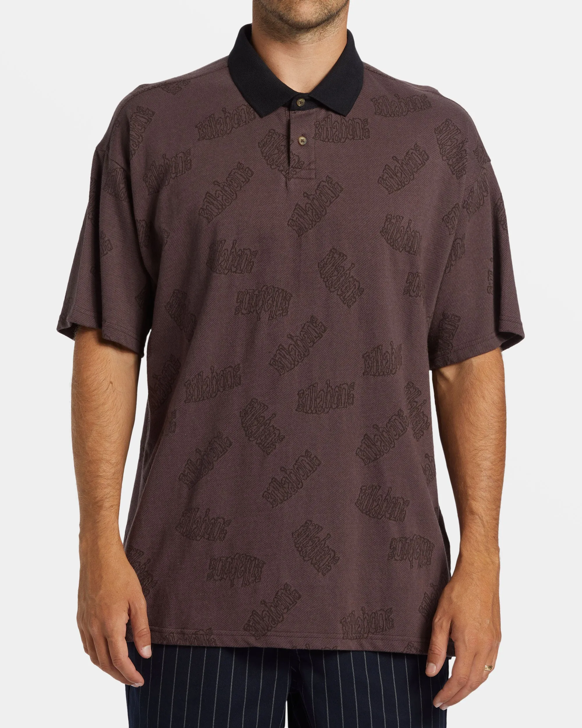 Shibuya Short Sleeve Polo T-shirt - Plum sold by Billabong product image thumbnail 2