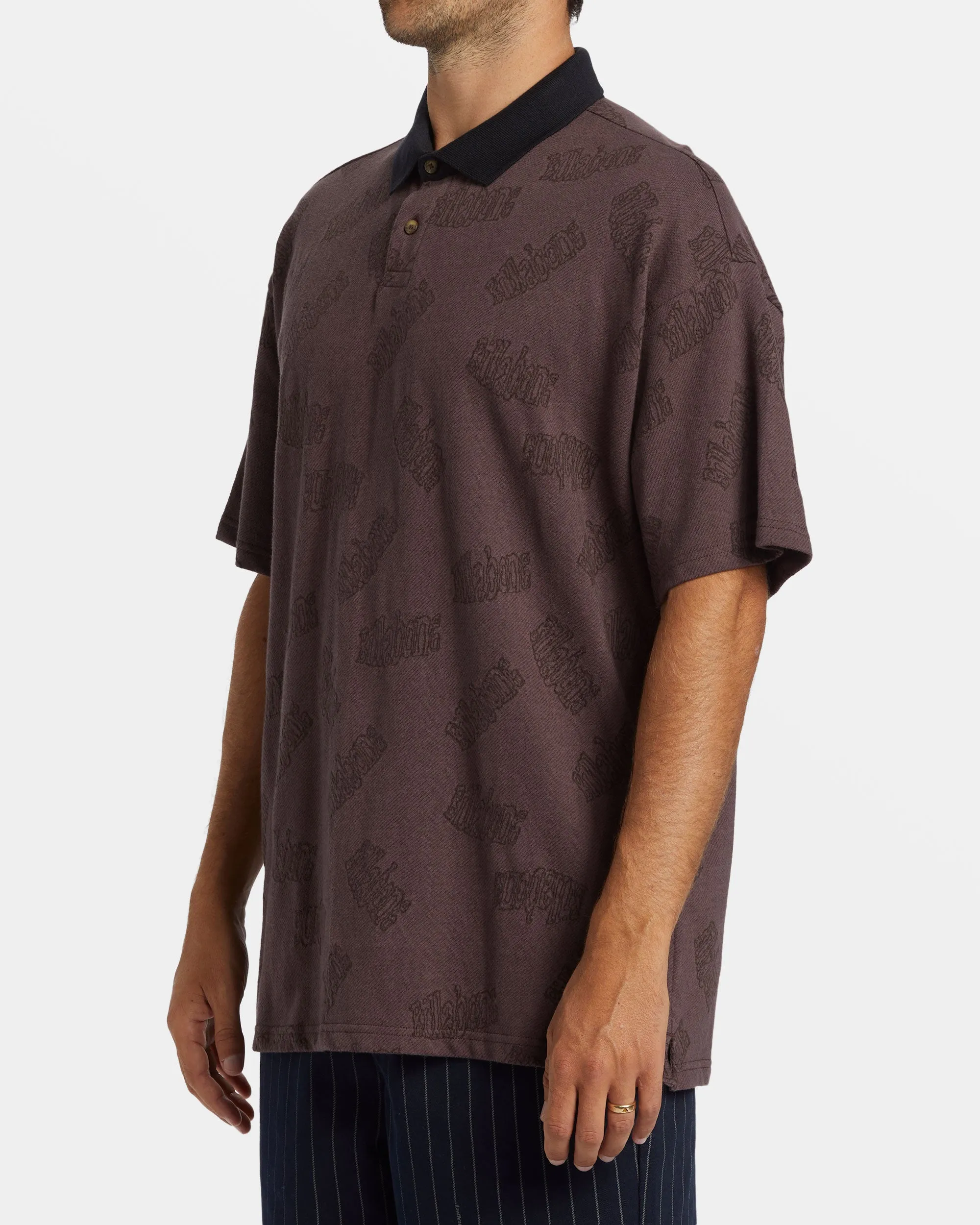 Shibuya Short Sleeve Polo T-shirt - Plum sold by Billabong product image thumbnail 4