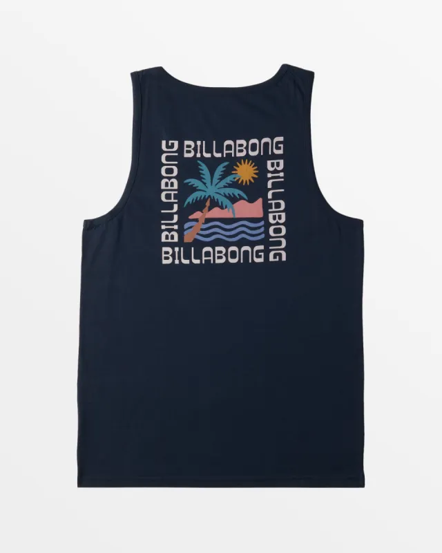 Troppo Pocket Tank Top - Navy made by Billabong
