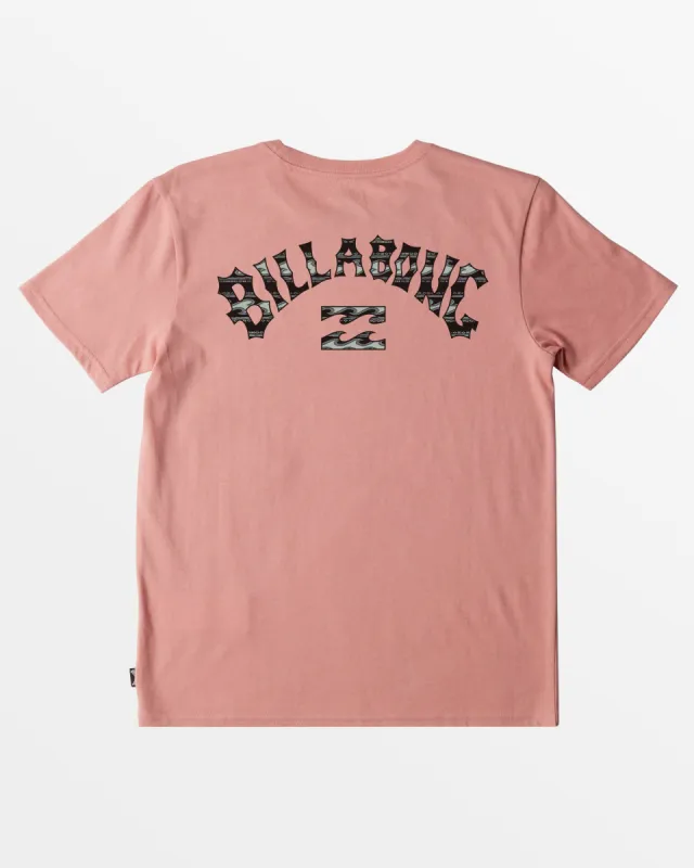 Boys Arch Fill T-Shirt - Pink Haze sold by Billabong