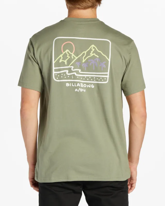 Shine Short Sleeve T-Shirt - Sage sold by Billabong