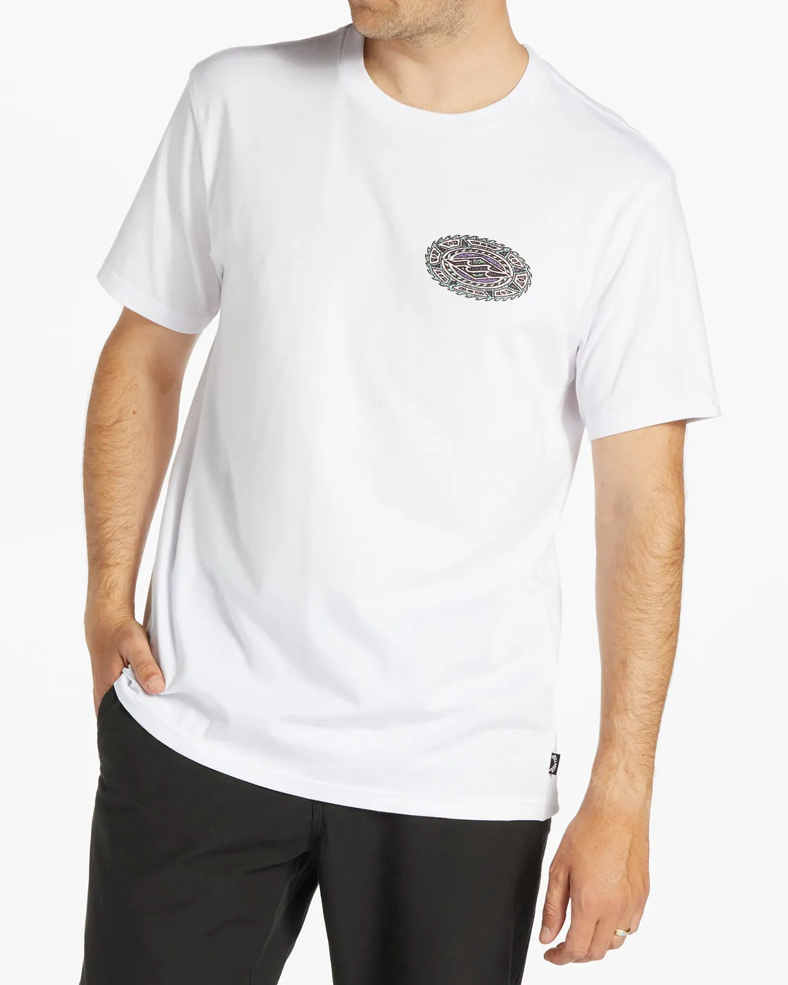 Crayon Wave T-Shirt - White sold by Billabong product image thumbnail 3