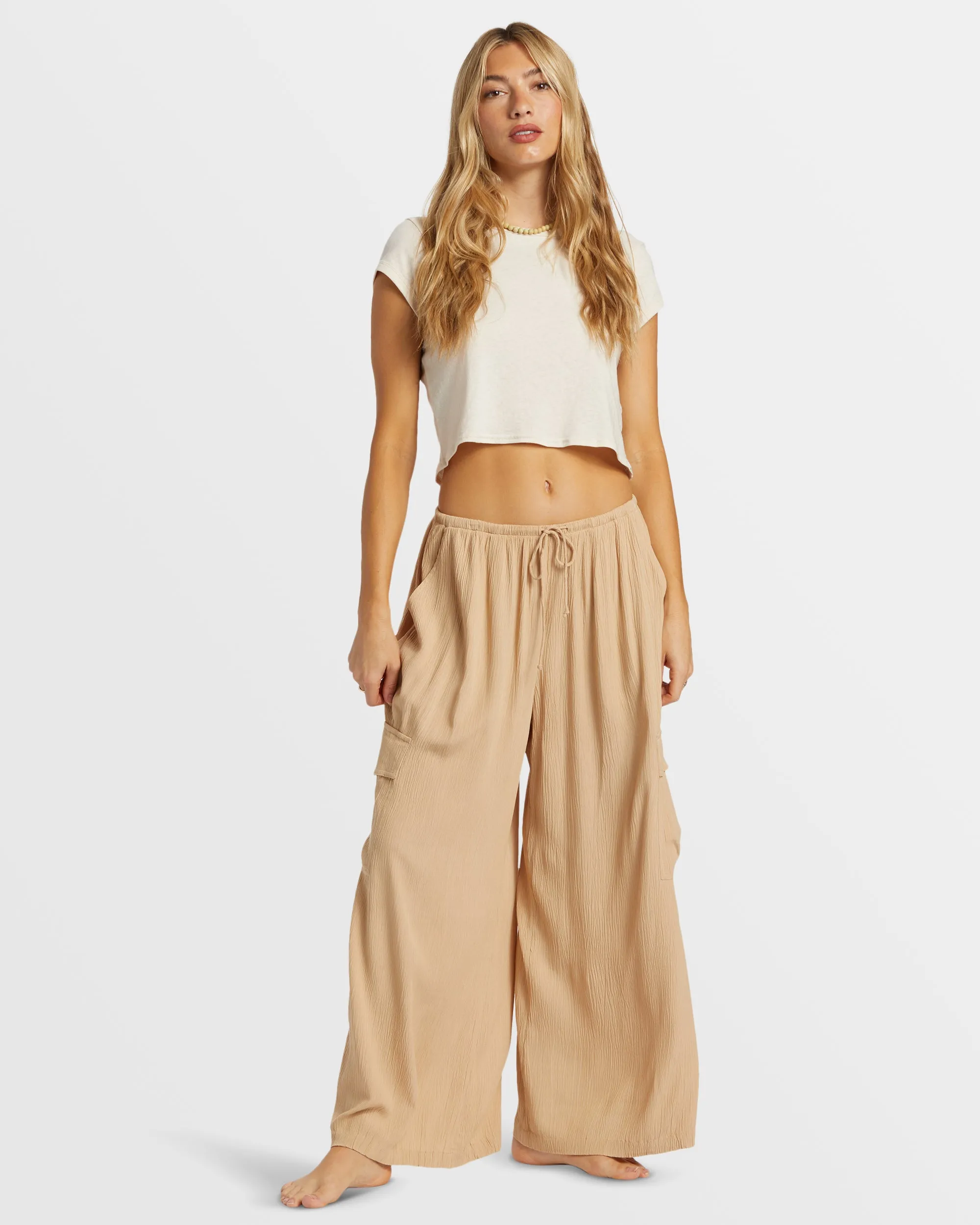 Beach Babe Beach Cargo Pants - Khaki sold by Billabong