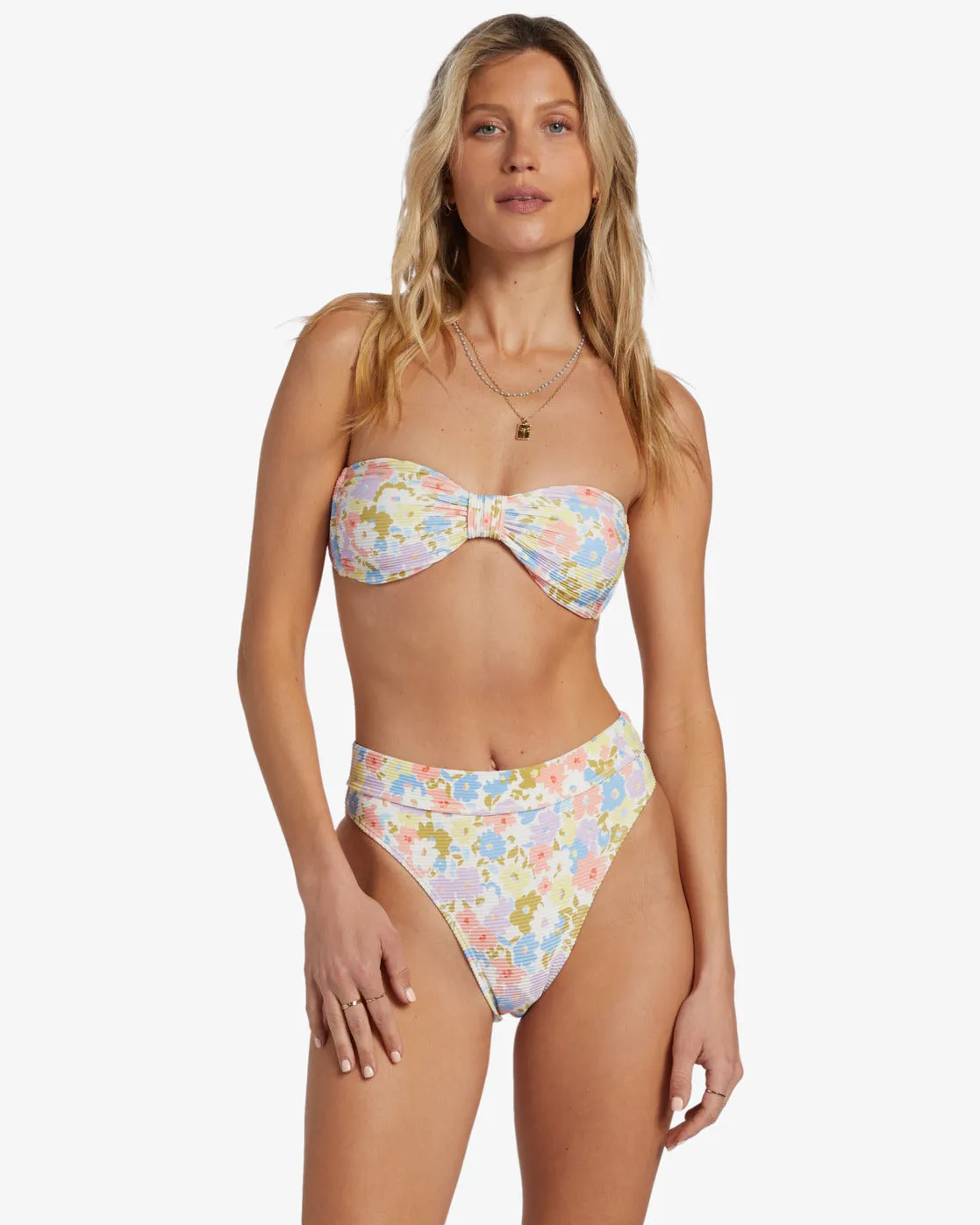 Dream Chaser Tanlines Betty Bandeau Bikini Top - Multi sold by Billabong