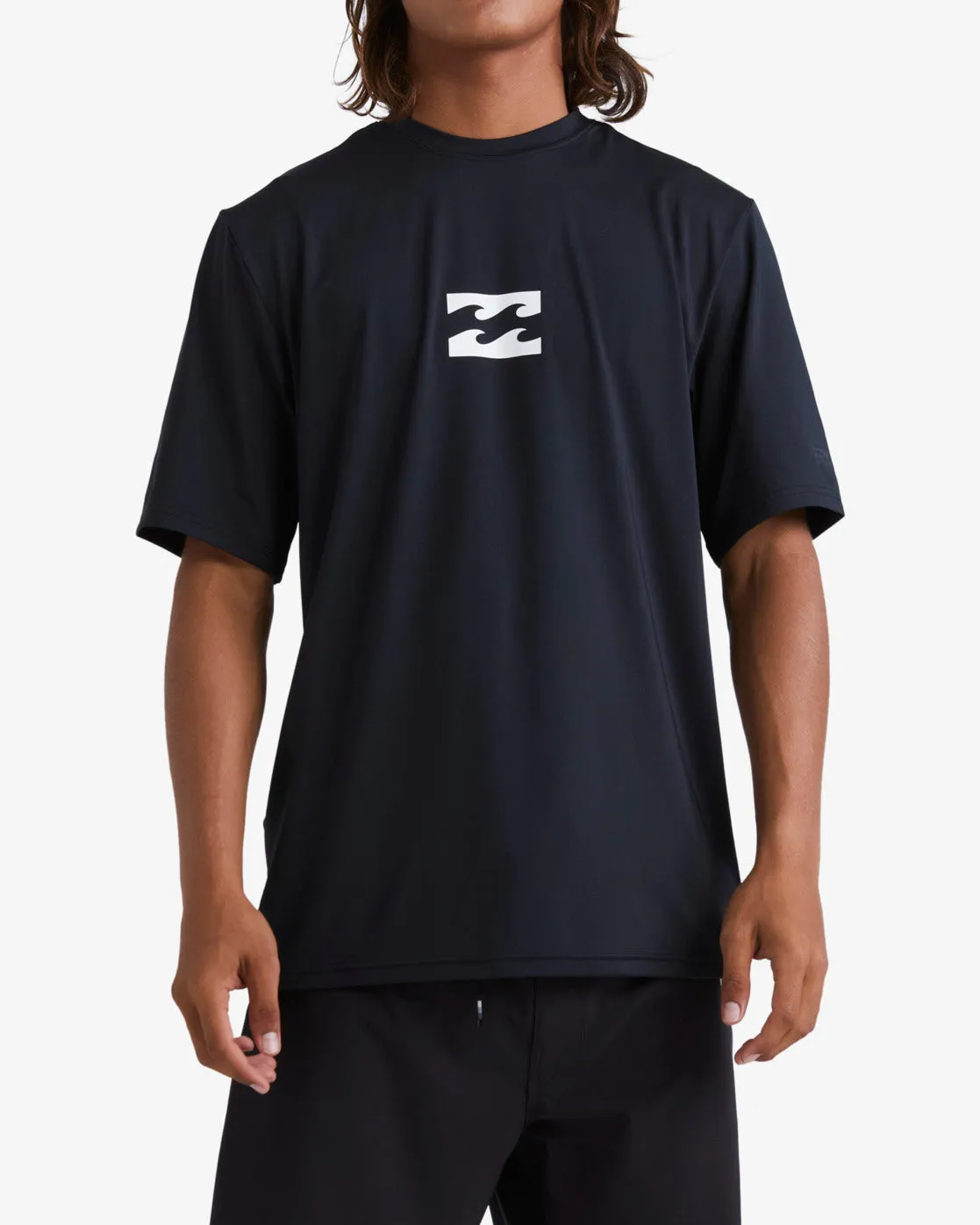 All Day Wave Loose Fit Short Sleeve Surf Tee - Black sold by Billabong