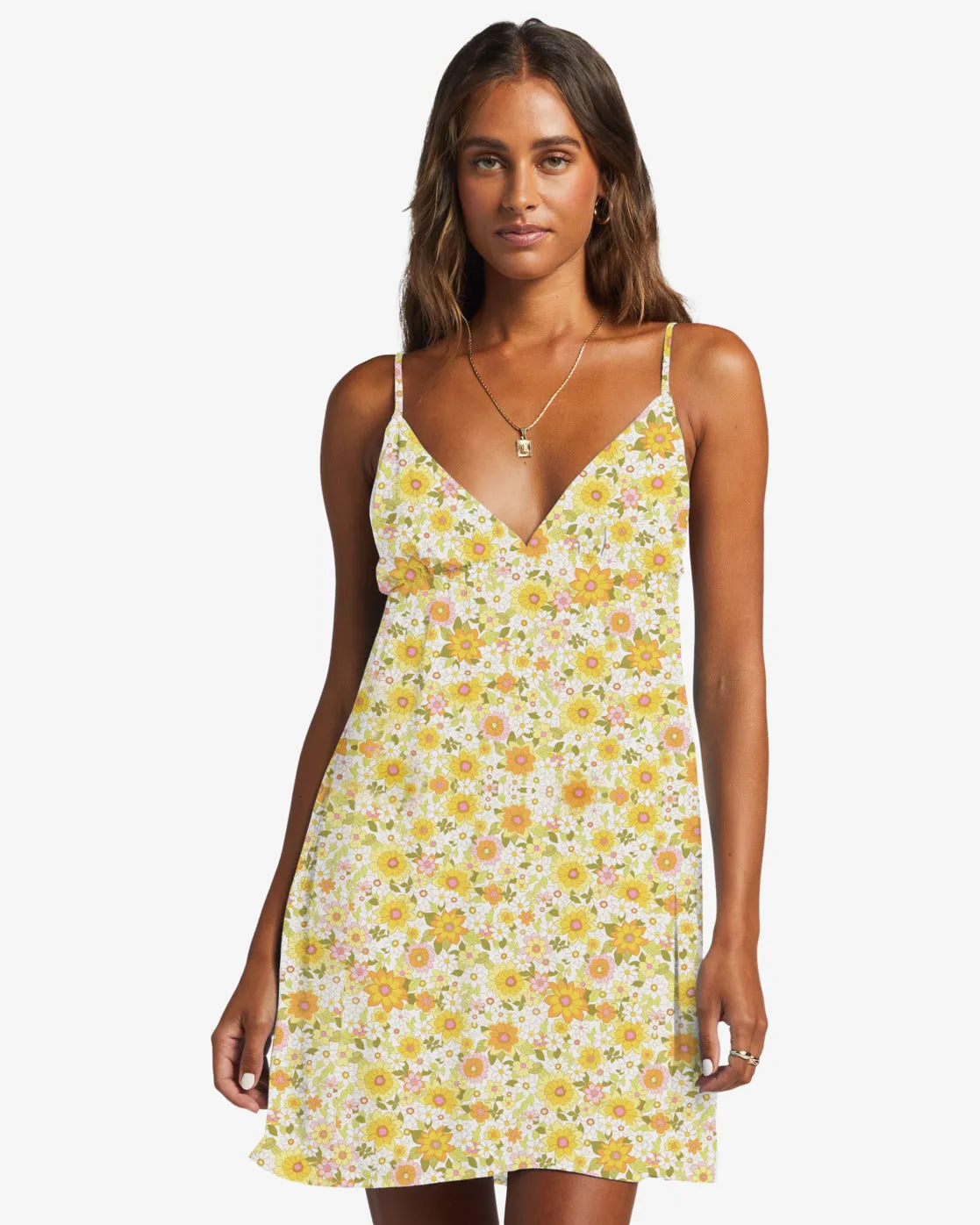 Just Add Sun Mini Slip Dress - Multi 1 sold by Billabong