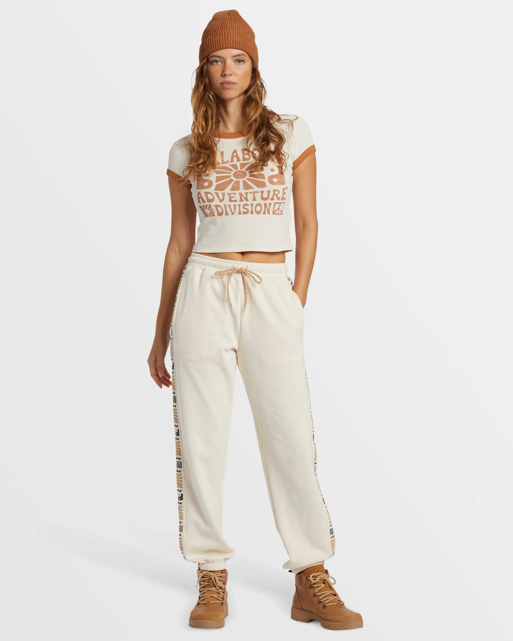 Surf Adventure Elastic Waist Sweatpants - White Cap sold by Billabong