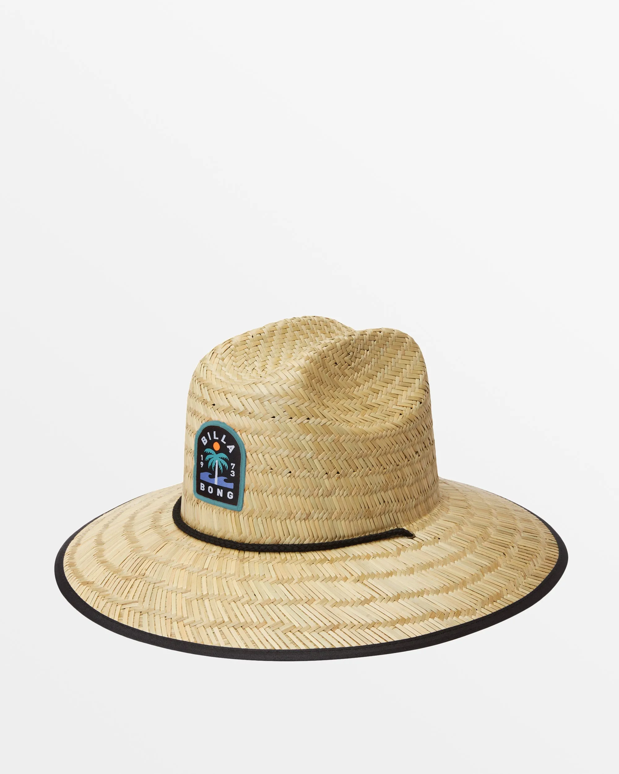 Tides Patch Lifeguard Straw Hat - Black sold by Billabong