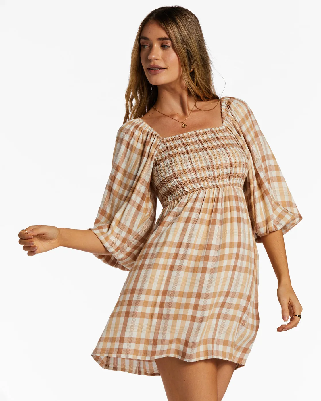 Paradise Days Mini Dress - Truffle sold by Billabong product image thumbnail 2