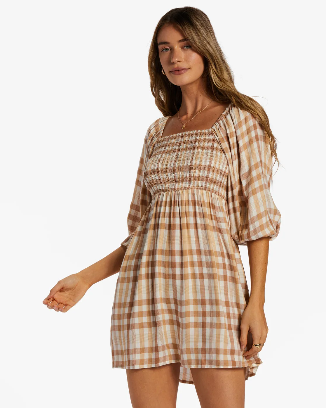 Paradise Days Mini Dress - Truffle sold by Billabong