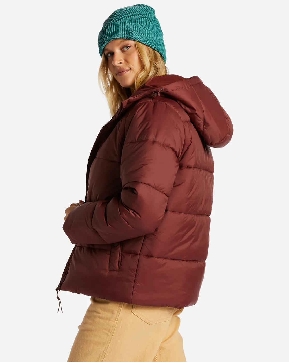 Transport Puffer Jacket - Rosewood sold by Billabong product image thumbnail 2